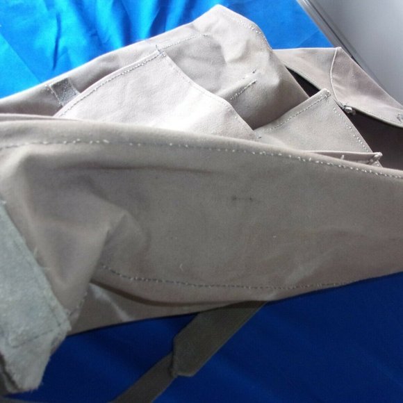 LARGE WWII CANVAS BARREL BACKPACK RUCK ROLL AWAY HAS INITIALS CF 21SI391 - Picture 4 of 12